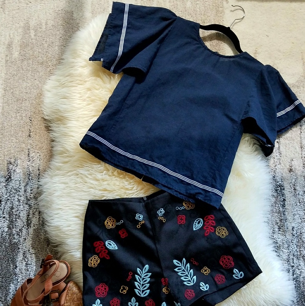 J.O.A. Los Angeles sailor top